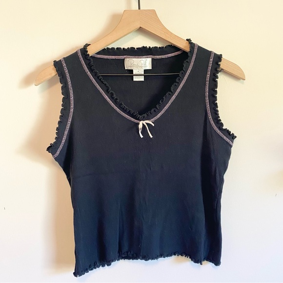 Vintage Y2K Cotton Babydoll Tank - Picture 1 of 5
